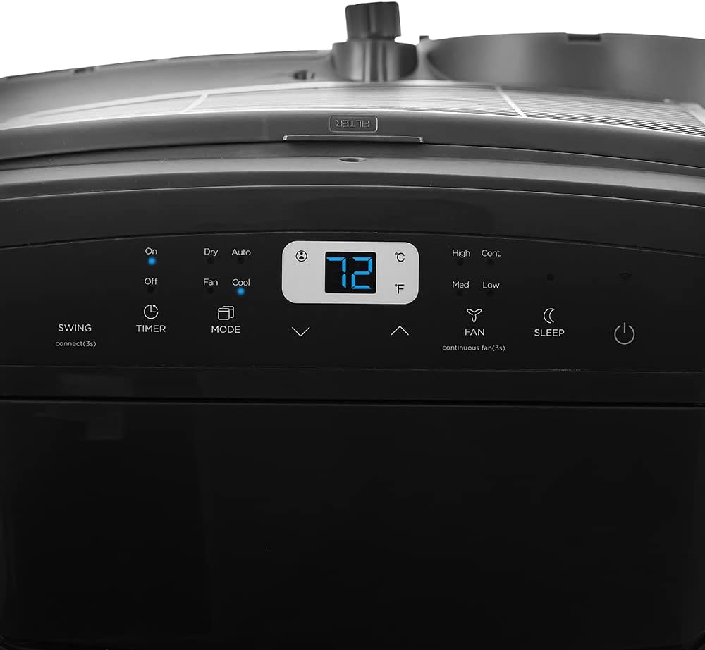 Midea 13,500 BTU (ASHRAE) 10,300 BTU (SACC) 115V Smart Portable Air Conditioner