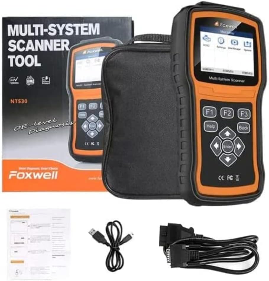 FOXWELL NT530 for Toyota, Lexus, Scion - All Systems, All Maintenance Service - Bidirectional Diagnostic Scan Tool OBD2 Scanner Automotive Code Reader ABS Bleed SRS Airbag SAS TPMS TPS EPB Oil Reset