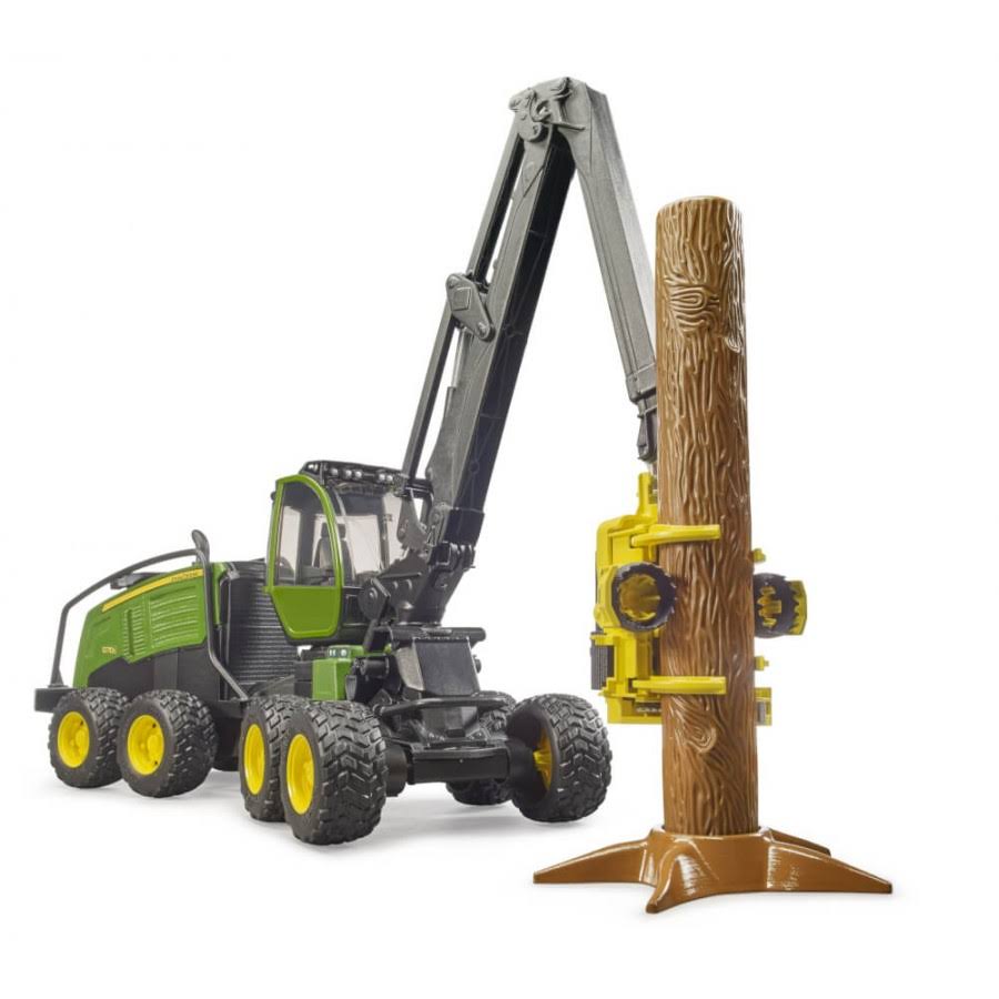 Bruder 02135 John Deere 1270g Harvester with 1 Tree Trunk