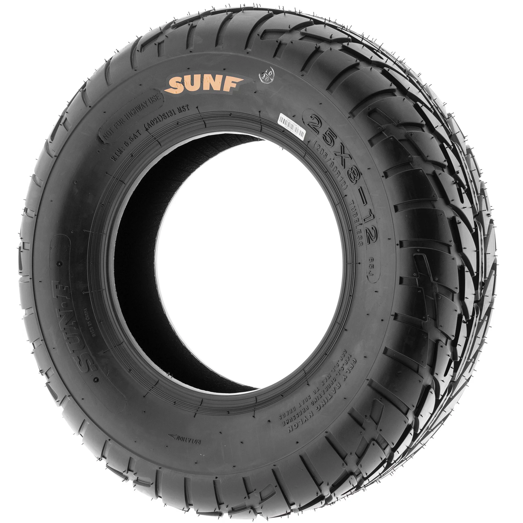 SunF All Terrain ATV UTV Sport Tires 25x8-12 25x8x12 6 PR A021 (Single)