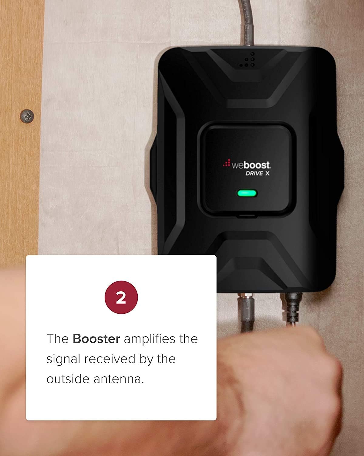 weBoost Drive X RV (471410R) Factory Refurbished RV Cell Phone Signal Booster | RV, Camper & Motorhome | U.S. Company | All U.S. Networks and Carriers | 1 Year Manufacturer Warranty