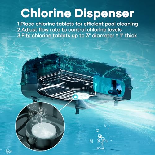 AIPER Surfer S2 Robotic Solar Pool Skimmer with APP Support, 24/7 Cleaning, Dual Charging Modes, Smart Obstacle Avoidance, Ideal for Most Swimming Pool Types