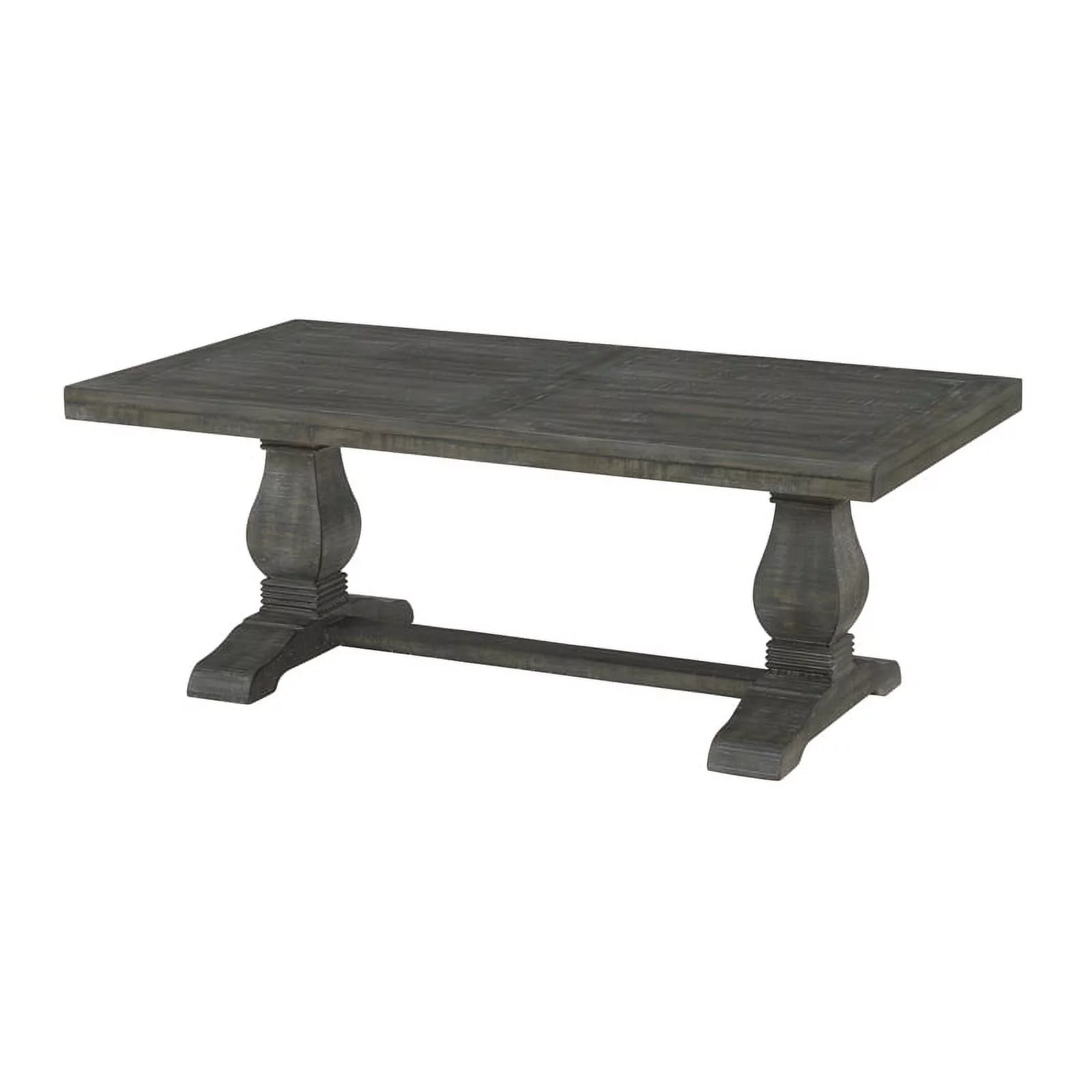 Home Square 2-Piece Set with Napa Solid Wood Coffee Table & End Table in Gray