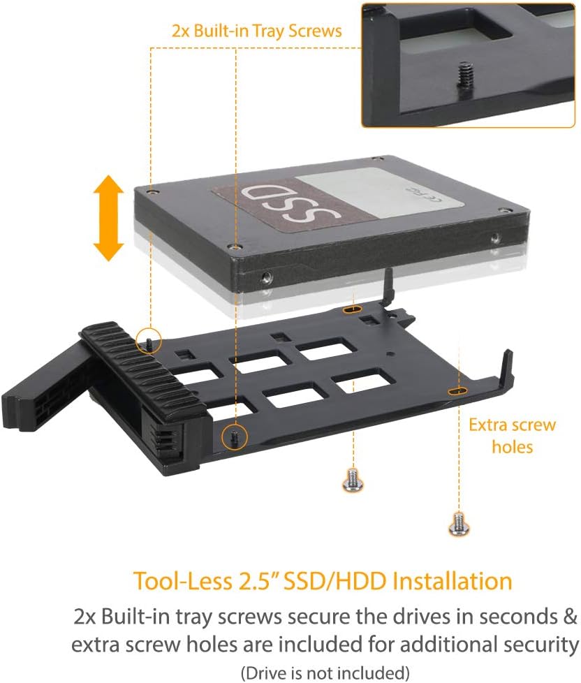 ICY DOCK 6 x 2.5” SATA HDD / SSD Hot Swap Cage for External 5.25” Bay | ExpressCage MB326SP-B