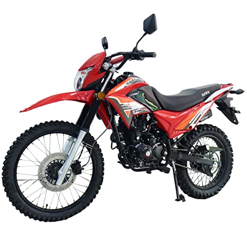 X-PRO Hawk 250 Dirt Bike Motorcycle Enduro Motorcycle, Big 21"/18" Wheels!(Black)