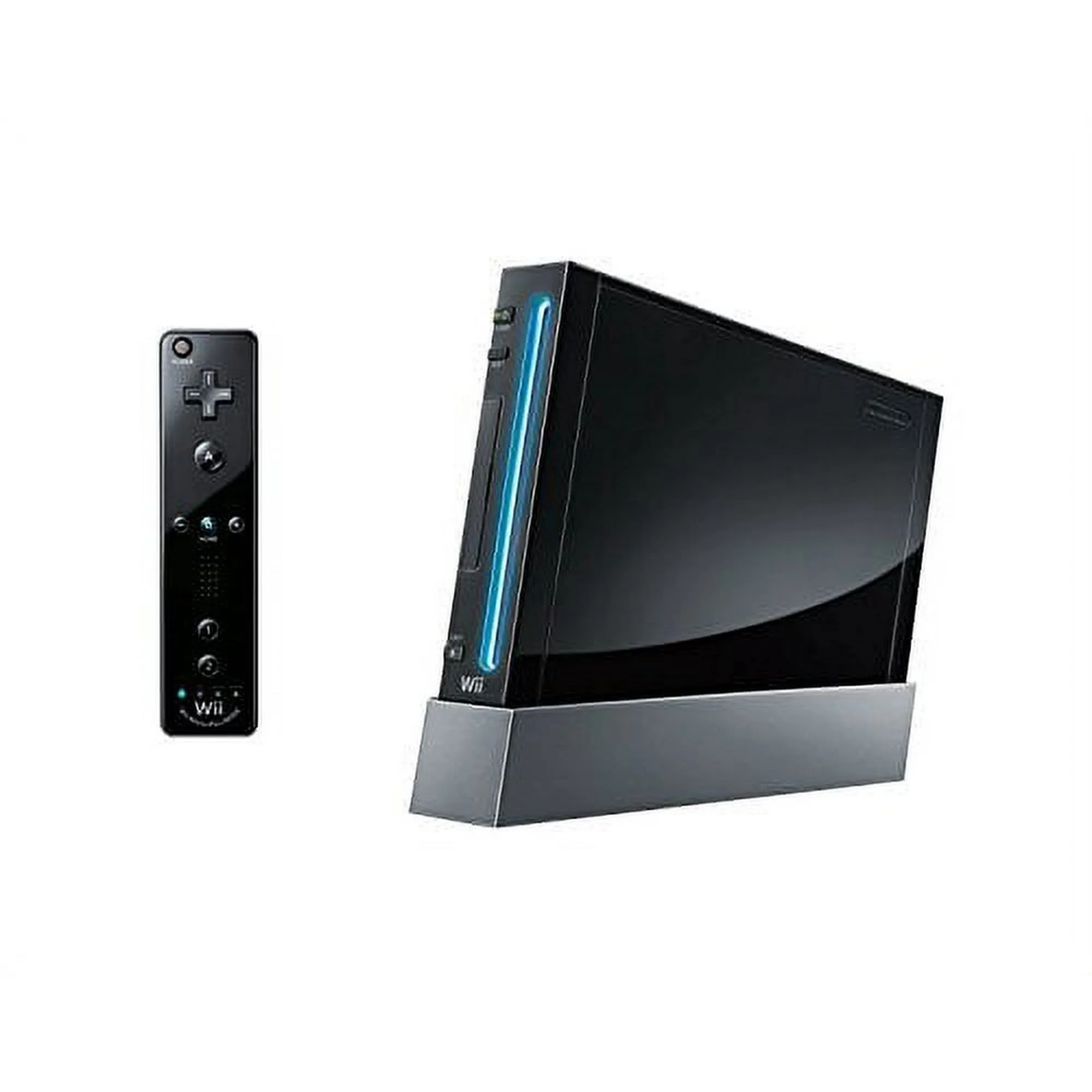 Pre-Owned Nintendo Wii Black Gaming Console + HDMI Cable Cleaning Kit BOLT AXTION Bundle (Refurbished: Like New)