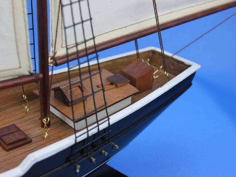 Bluenose 24x22 - Wooden Sailboat Centerpiece - Model Sailing Yacht - Scale Model