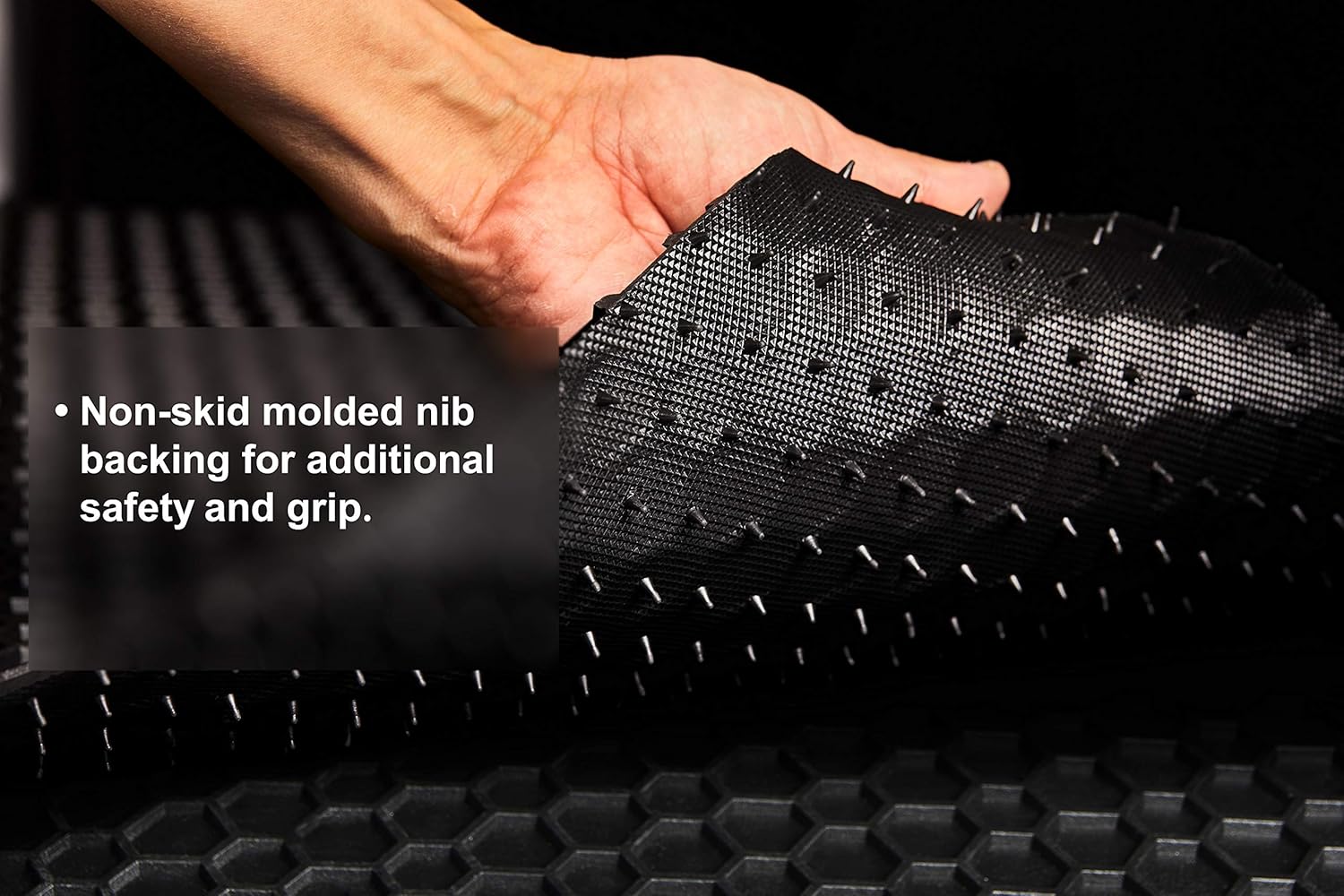 TOUGHPRO Floor Mats Accessories 1st + 2nd + 3rd Row + Cargo Mats Accessories Compatible with Honda Odyssey (8 Seater) All Weather Heavy Duty Black Rubber 2011 2012 2013 2014 2015 2016 2017