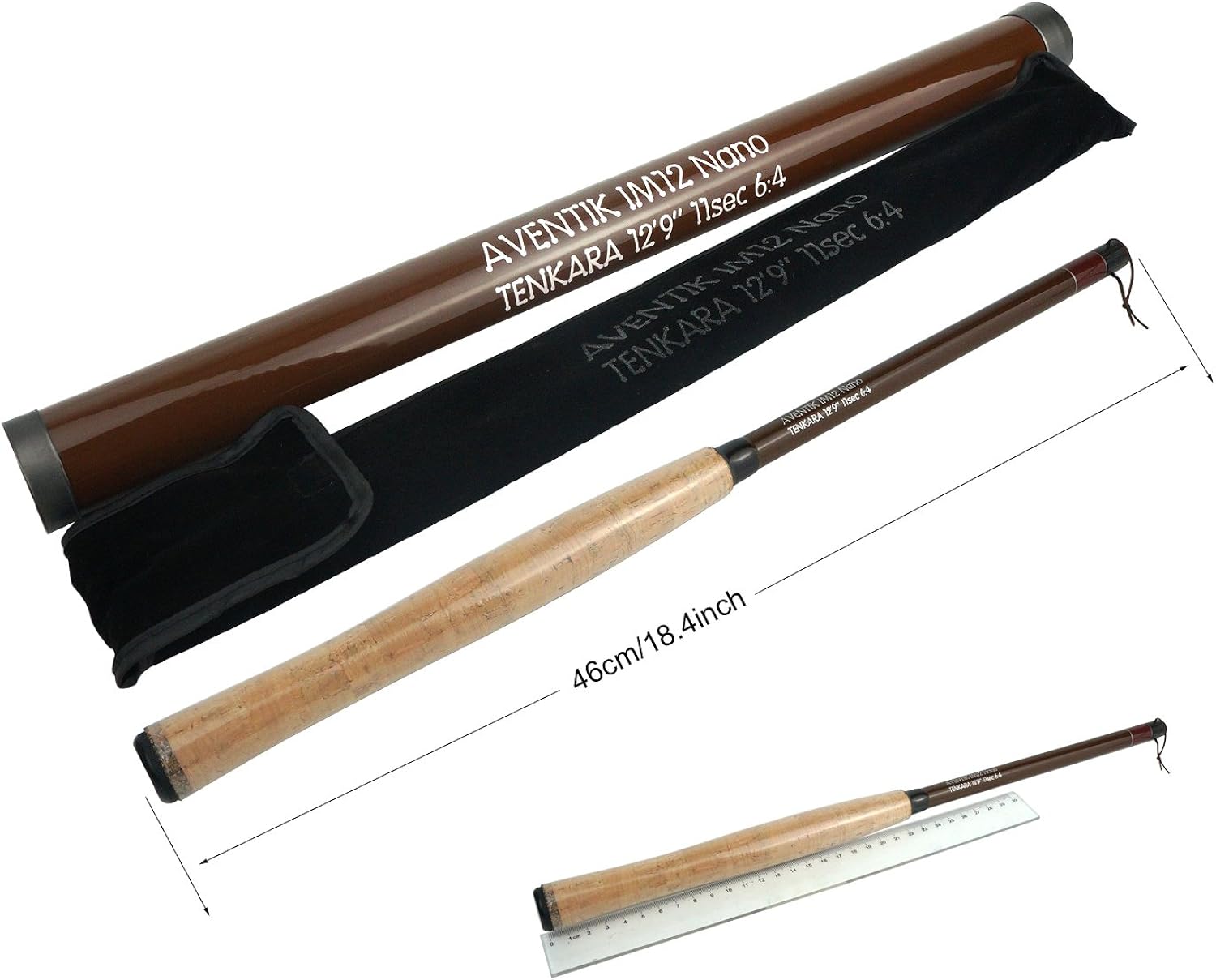 Aventik Z Tenkara Rods Pro IM12 Nano 6:4 Action 5 Most Used Sizes All Water Conditions Quality Carbon Tube Packing, Extra Spare Sections Included, Tenkara Fly Rods&Combo