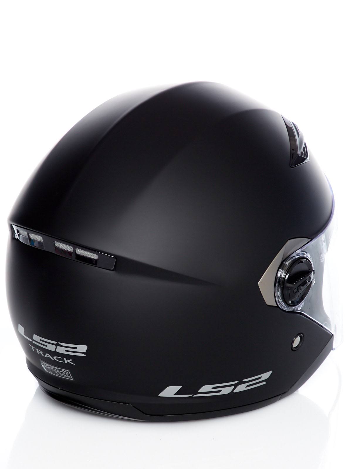 LS2 OF569 Track Jet Helmet, Black, Size XL