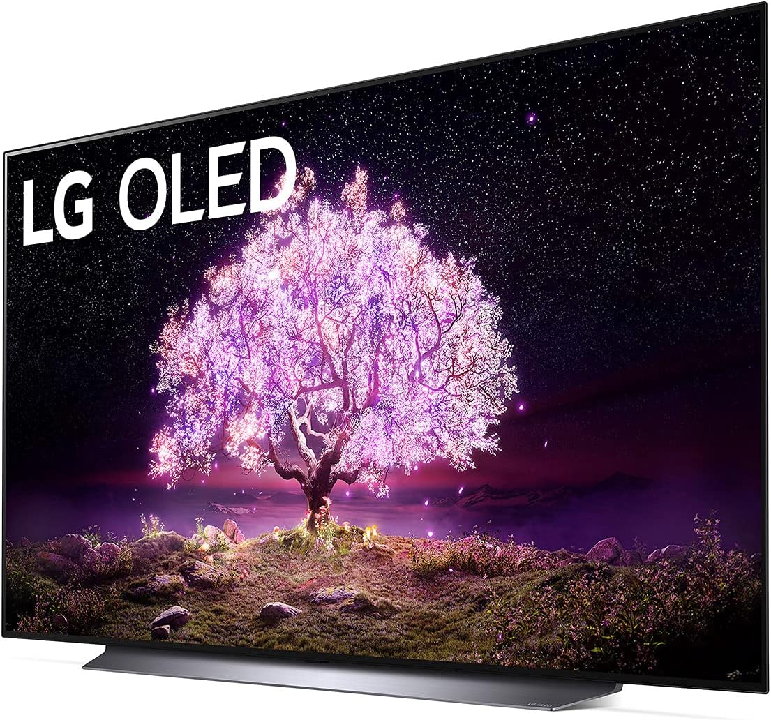 LG OLED C1 Series 55” Alexa Built-in 4k Smart TV (3840 x 2160), 120Hz Refresh Rate, AI-Powered 4K, Dolby Cinema, WiSA Ready, Gaming Mode (OLED55C1PUB, 2021)