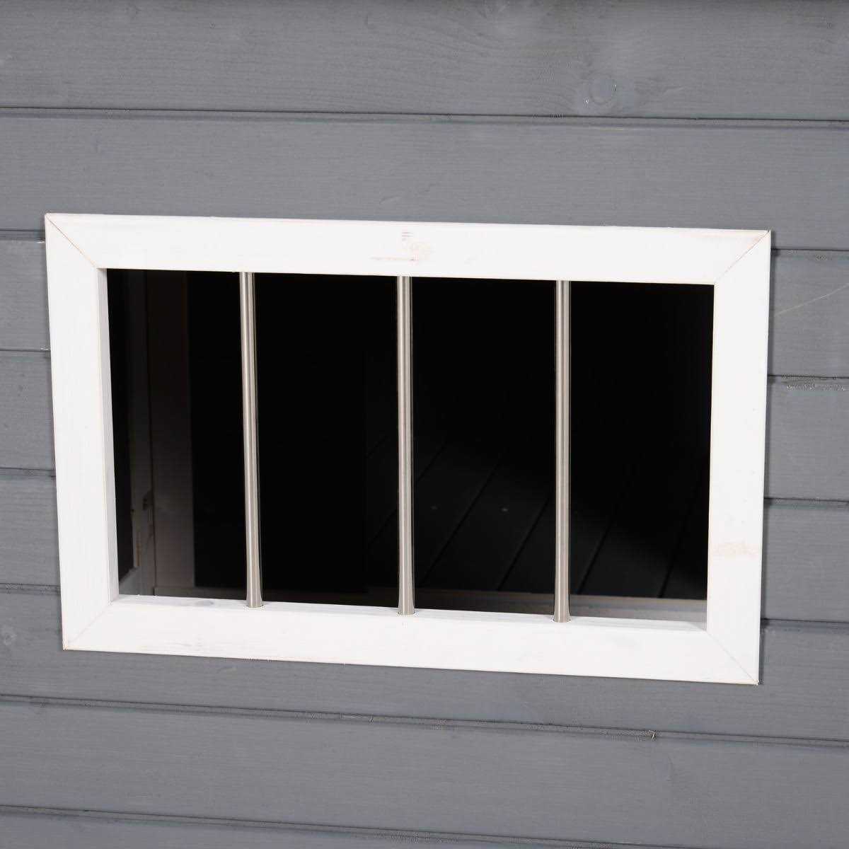 PawHut 59x64x39 Wood Large Dog House Cabin Style Elevated Pet Shelter w/Porch Deck - Pet Supplies online store