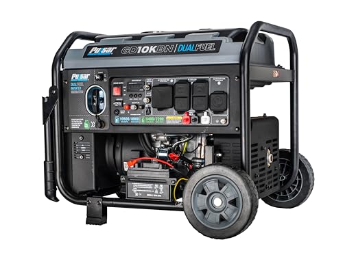 Pulsar 9500W Tri Fuel Gasoline Propane Natural Gas Portable Inverter Generator w/Remote Start & CO Sentry for Home Use GS95TiSCO