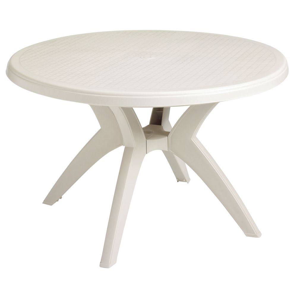 Grosfillex | US526766 - 46 in Round Sandstone Ibiza Table