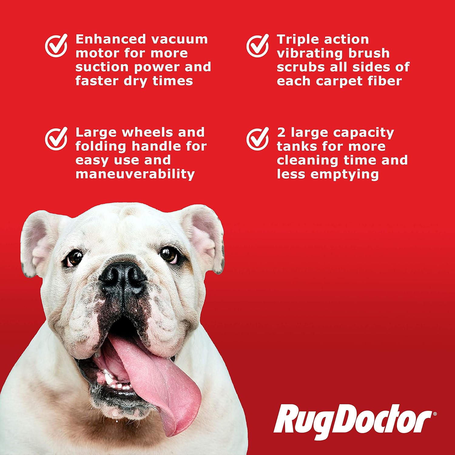 Rug Doctor Mighty Pro X3 Commercial Carpet Cleaner – Large Red Pet Pack & Triple-Action Oxy Carpet Cleaner & Universal Attachment for X3 Commercial Cleaner, 12-ft Hose, 12', Grey