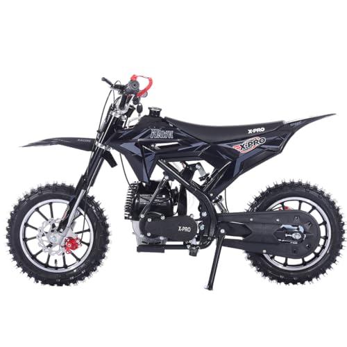 X-PRO Hawk Mini Dirt Bike, Gas Power 4 Stroke Dirt Bike! 40CC Pit Bike, Pull Start, 10" Wheels! (Green)