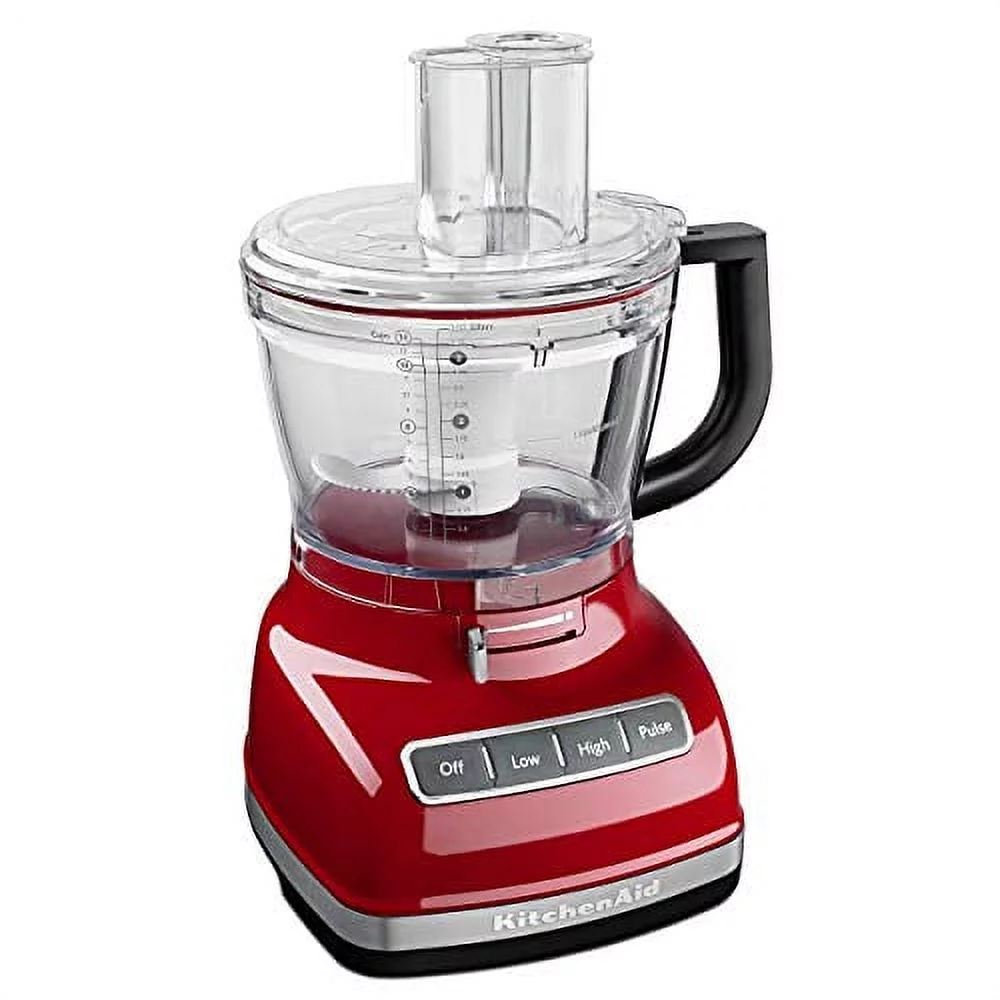 KitchenAid KFP1466ER 14-Cup Food Processor with Exact Slice System and Dicing Kit - Empire Red (Used)