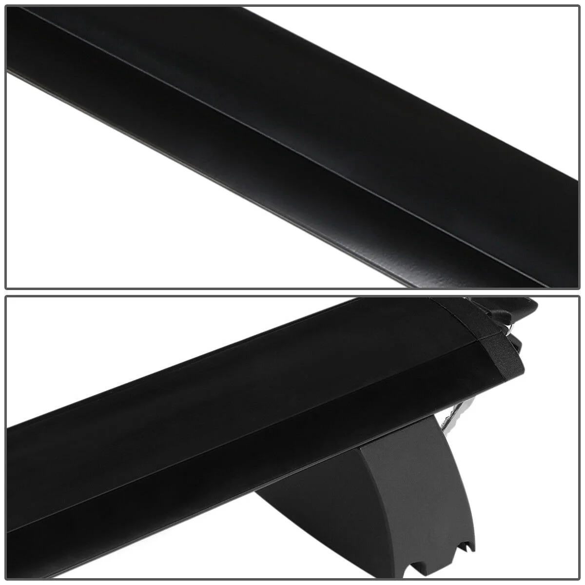 For Jeep OE Aluminum Top Rail Roof Rack Cross Bar w/Lock Aluminum Bolt-on