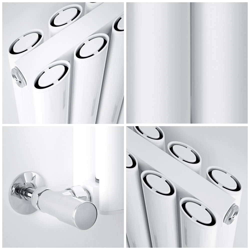 Air Vertical Double Panel Radiator , 70.75x22 x 13.75x22 in White Finish - Revive