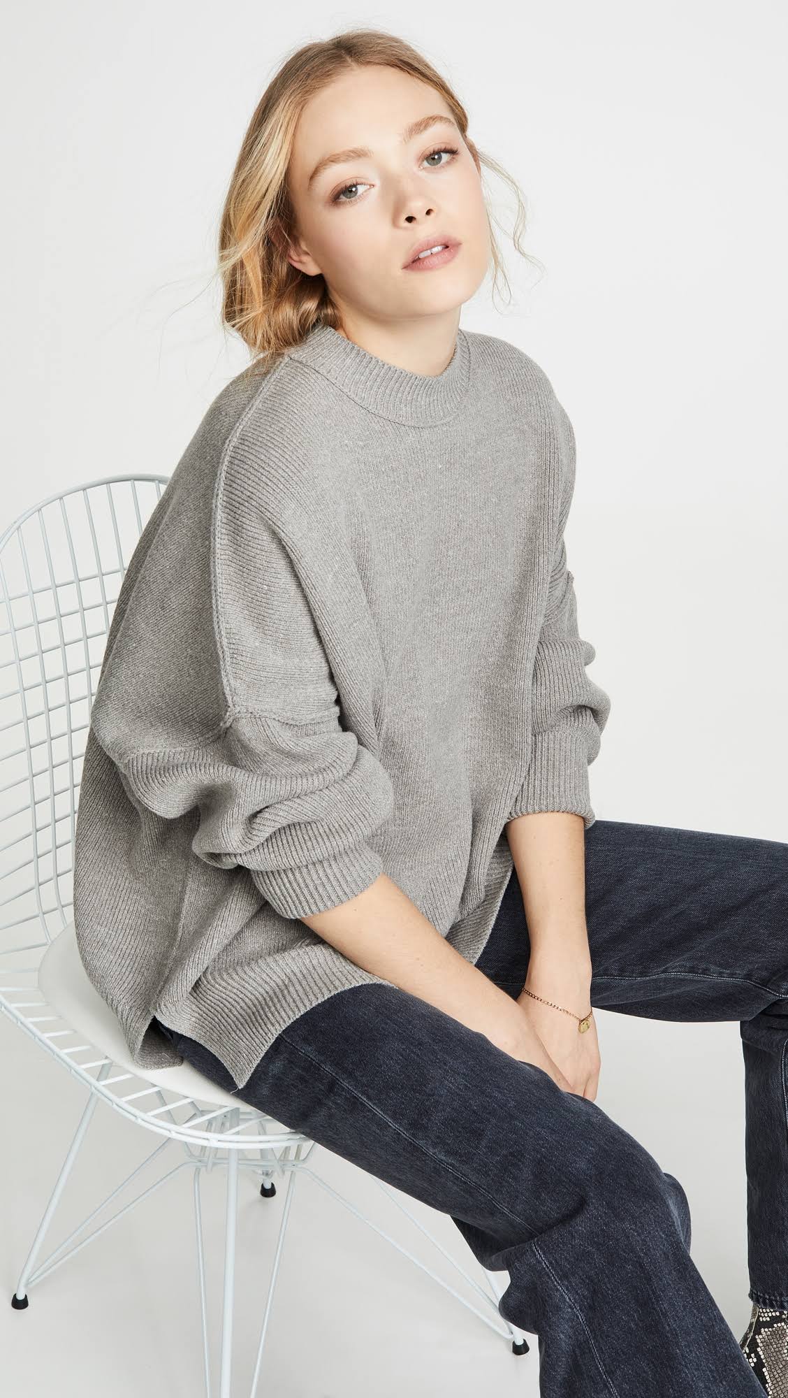 Easy Street Tunic by Free People, Heather Grey, L