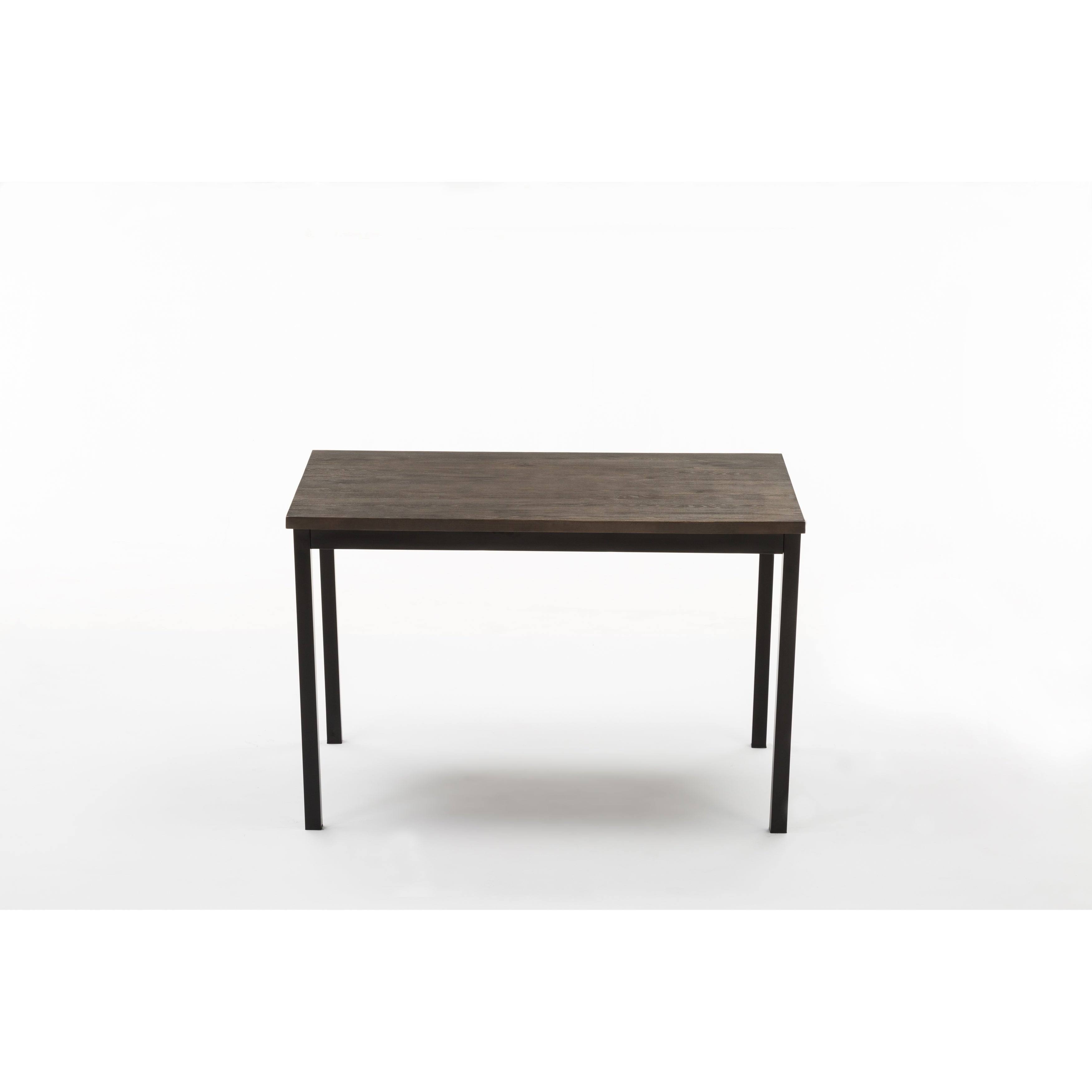 Boraam Americano Dining Table, Distressed Black Walnut