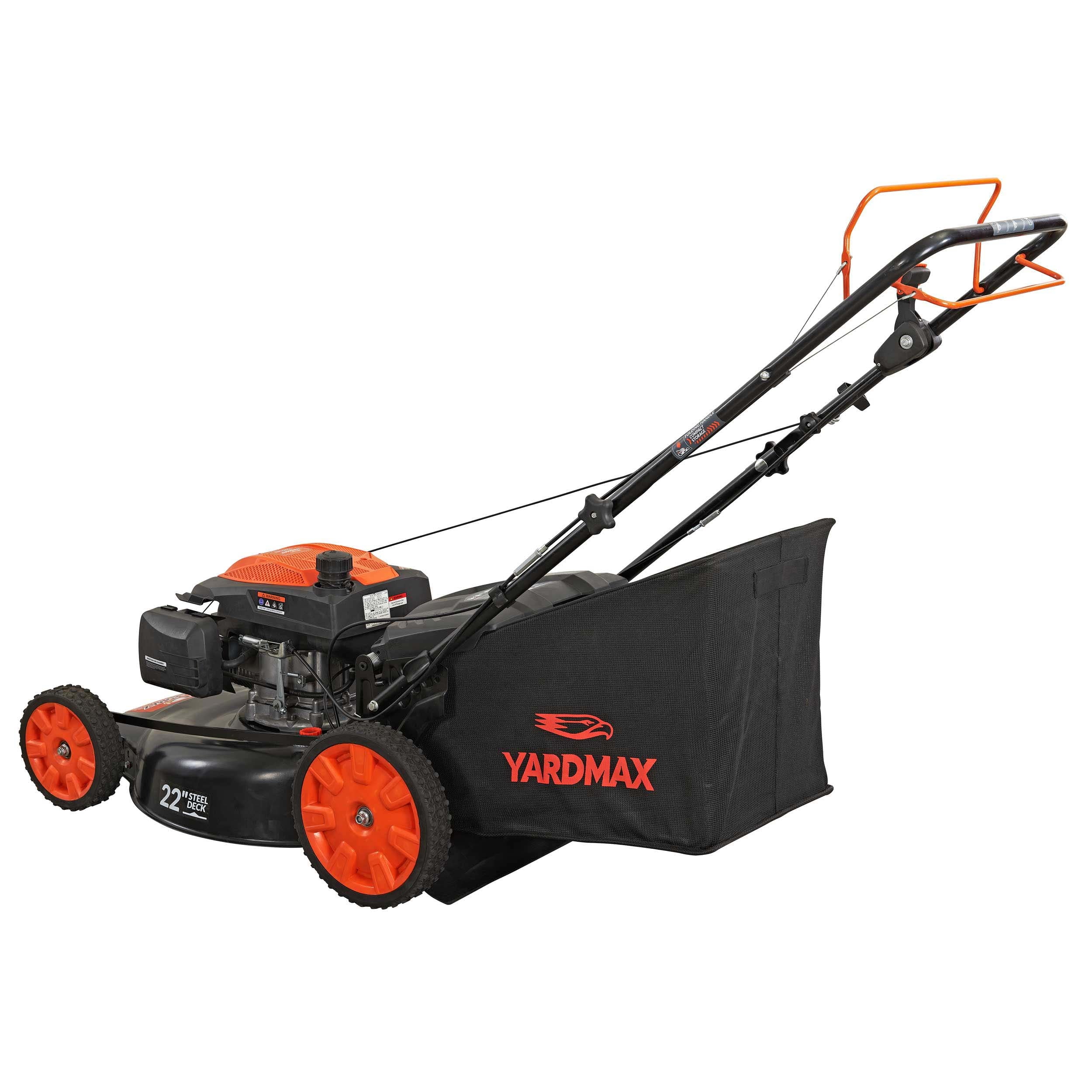Yard Max 22 in. 201cc SELECT PACE 6 Speed CVT High Wheel RWD 3-in-1 Gas Walk Behind Self Propelled Lawn Mower
