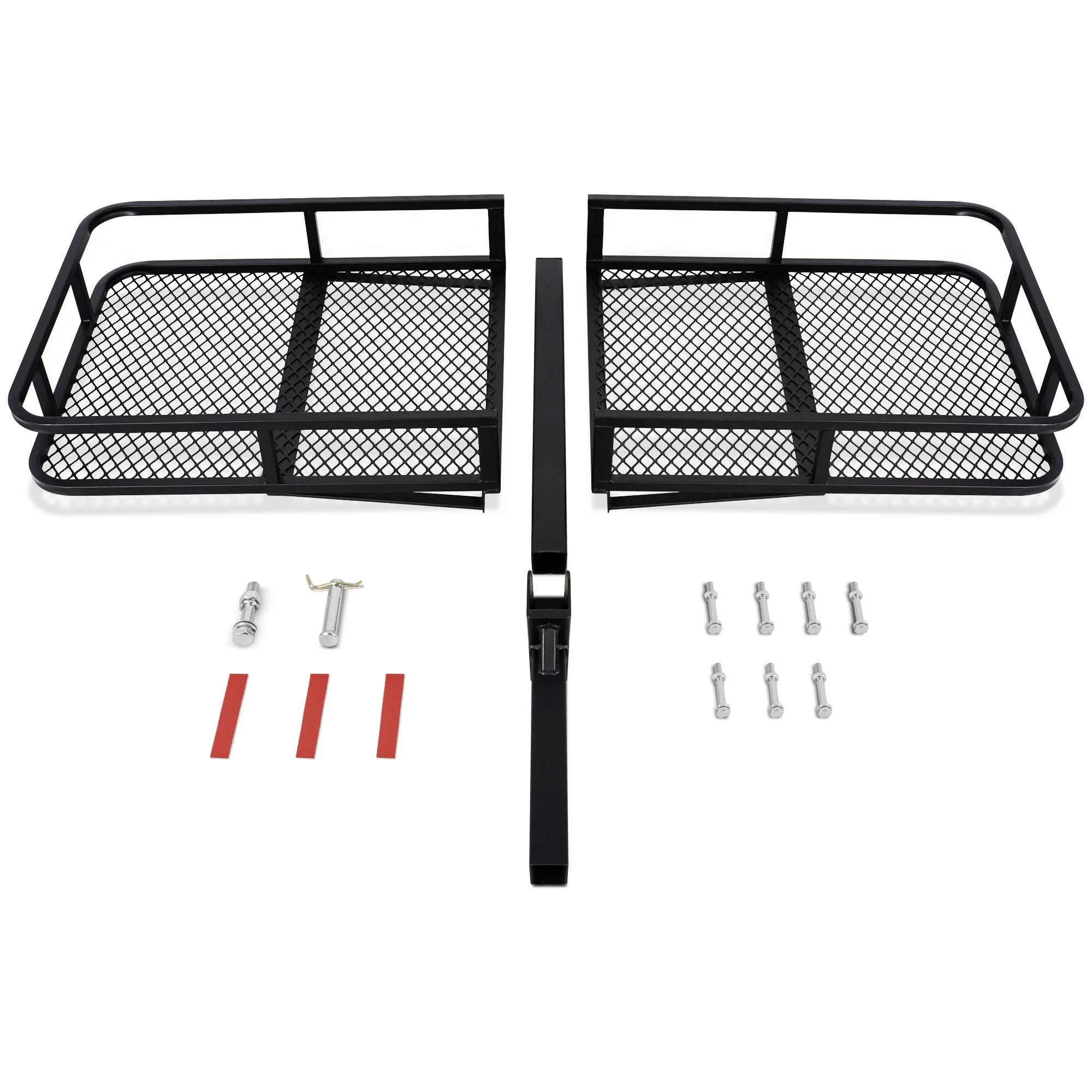 Arksen Folding Cargo Carrier Luggage Basket 2" Receiver Hitch 60"