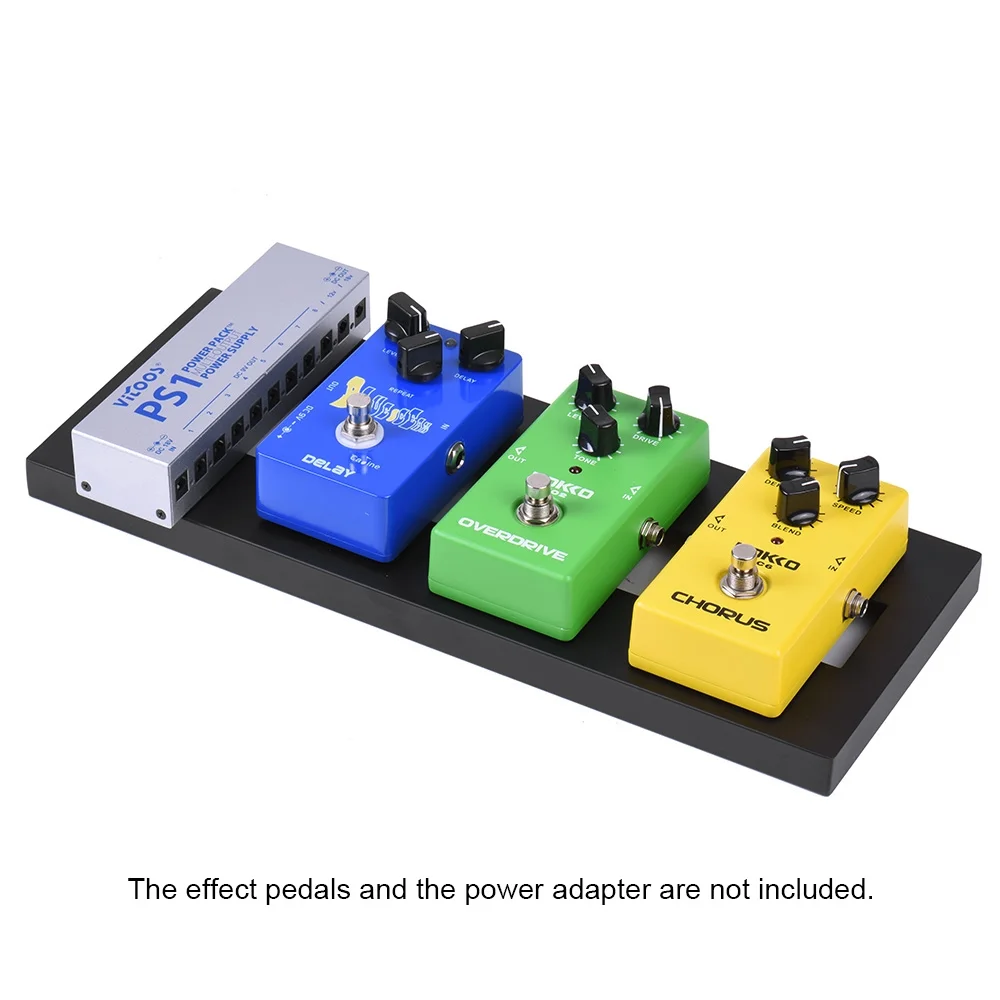 Meterk -1 Mini Aluminum Alloy Guitar Pedal Board with Carrying Bag Tapes