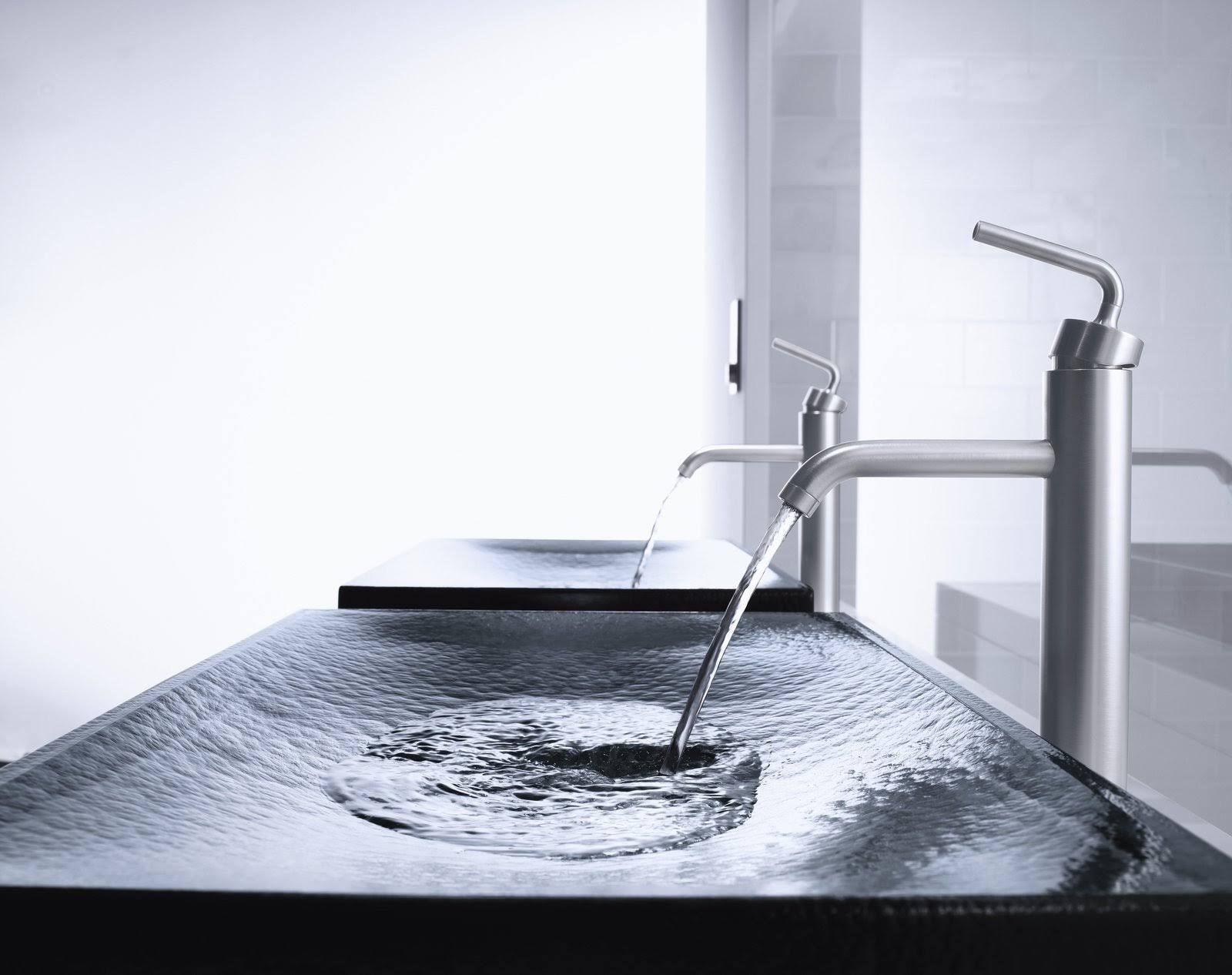 Kohler K-14404-4A Purist Single Hole Bathroom Faucet - Brushed Nickel