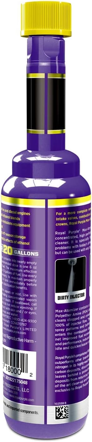 Royal Purple 18000 Max Atomizer Fuel Injector Cleaner - 6 oz. (10) Pack of 2