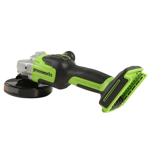 Greenworks 24-Volt Battery Cordless Brushless 4.5 in. Angle Grinder, Battery Not Included AG24L00