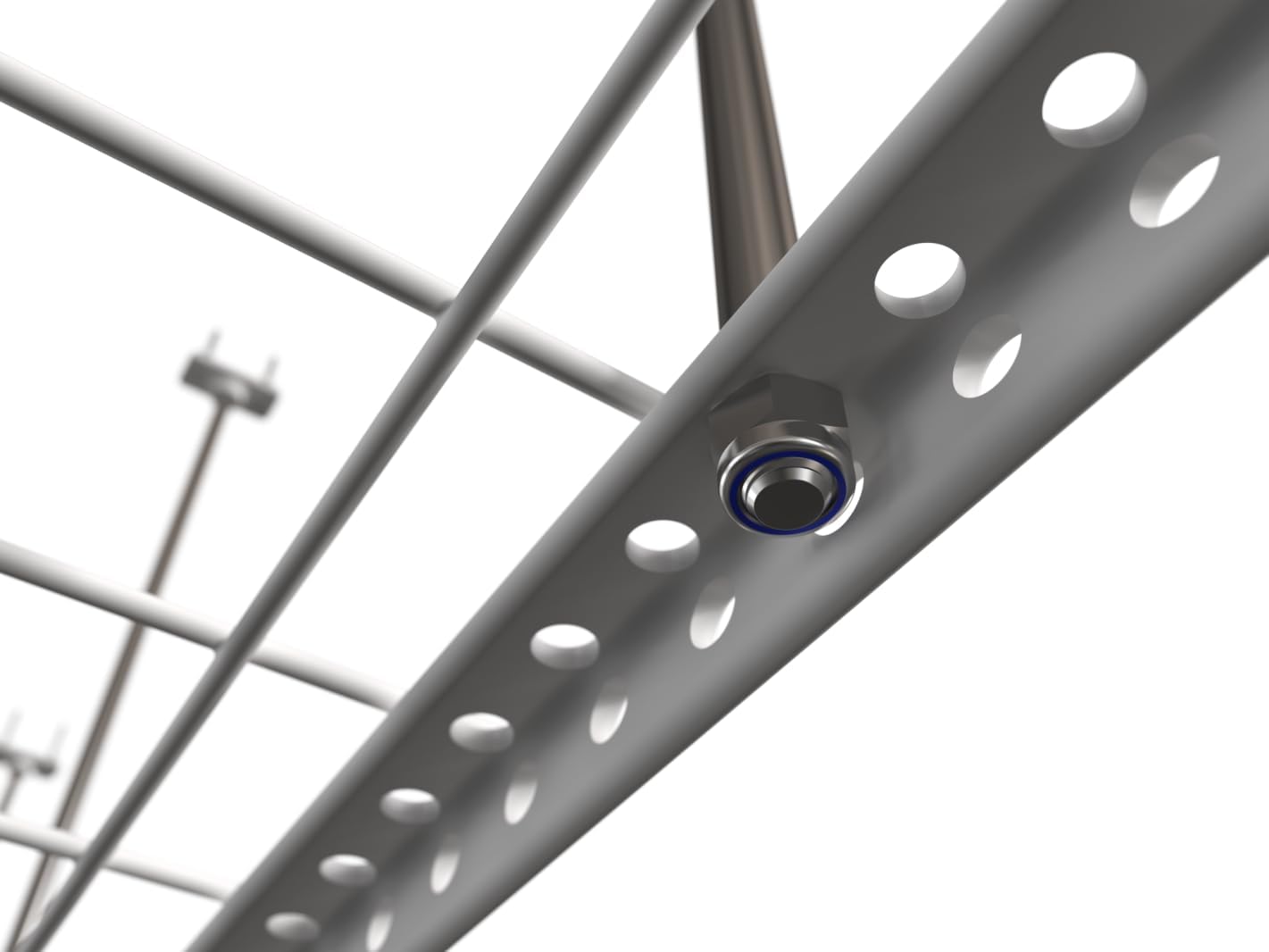 DURA-LIFT Elevate Adjustable Height Overhead Garage Door Ceiling Triple L Shaped Platform (31 in. W x 93 in D)