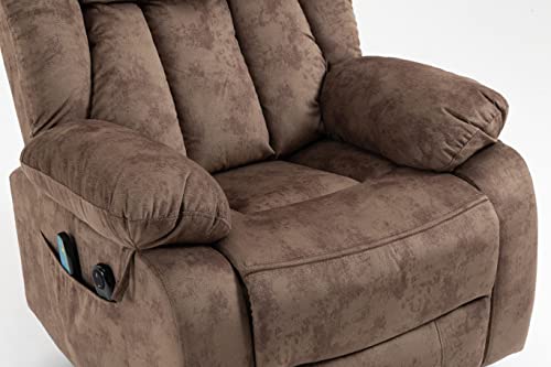 Livingroom Furniture Living Room Elderly,Relax Sofa Lift Massage Chair Power Electric Reclining, Brown