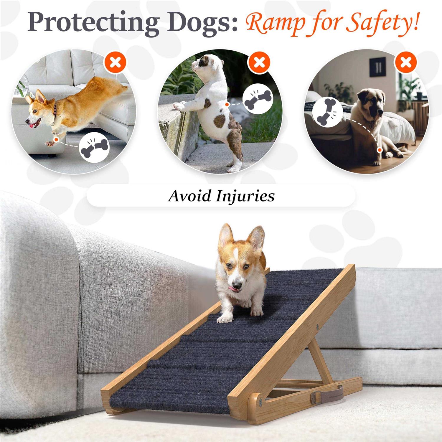 PATHOSIO PETS Dog Ramp for Bed Small Dog to Large Dog Portable Ramp for Dogs - Pet Supplies online store