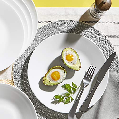 Corelle Vitrelle 18-Piece Dinnerware Sets, Service for 6, Triple Layer Chip Resistant Glass Plates & Bowls, Portofino & Wildflower