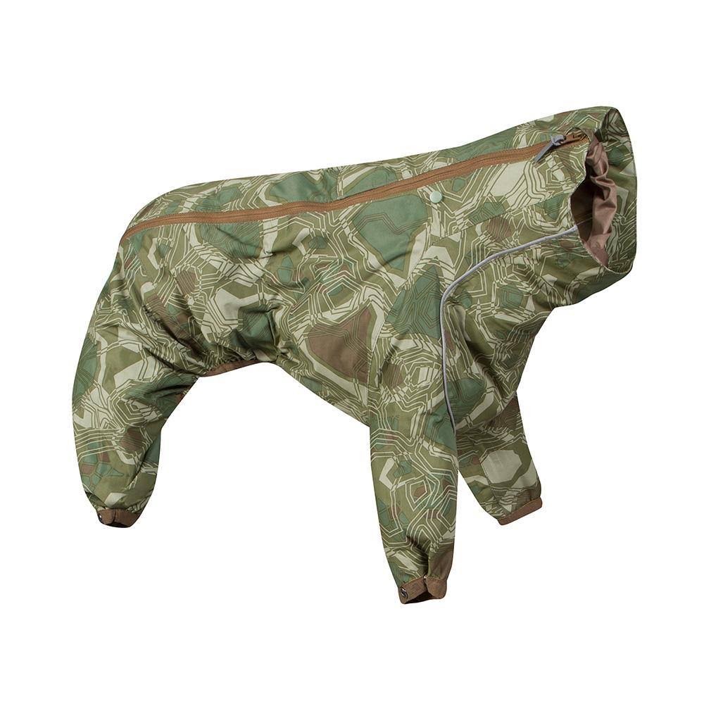 Hurtta Green Camo Downpour Dog Suit w/Clariant 16M