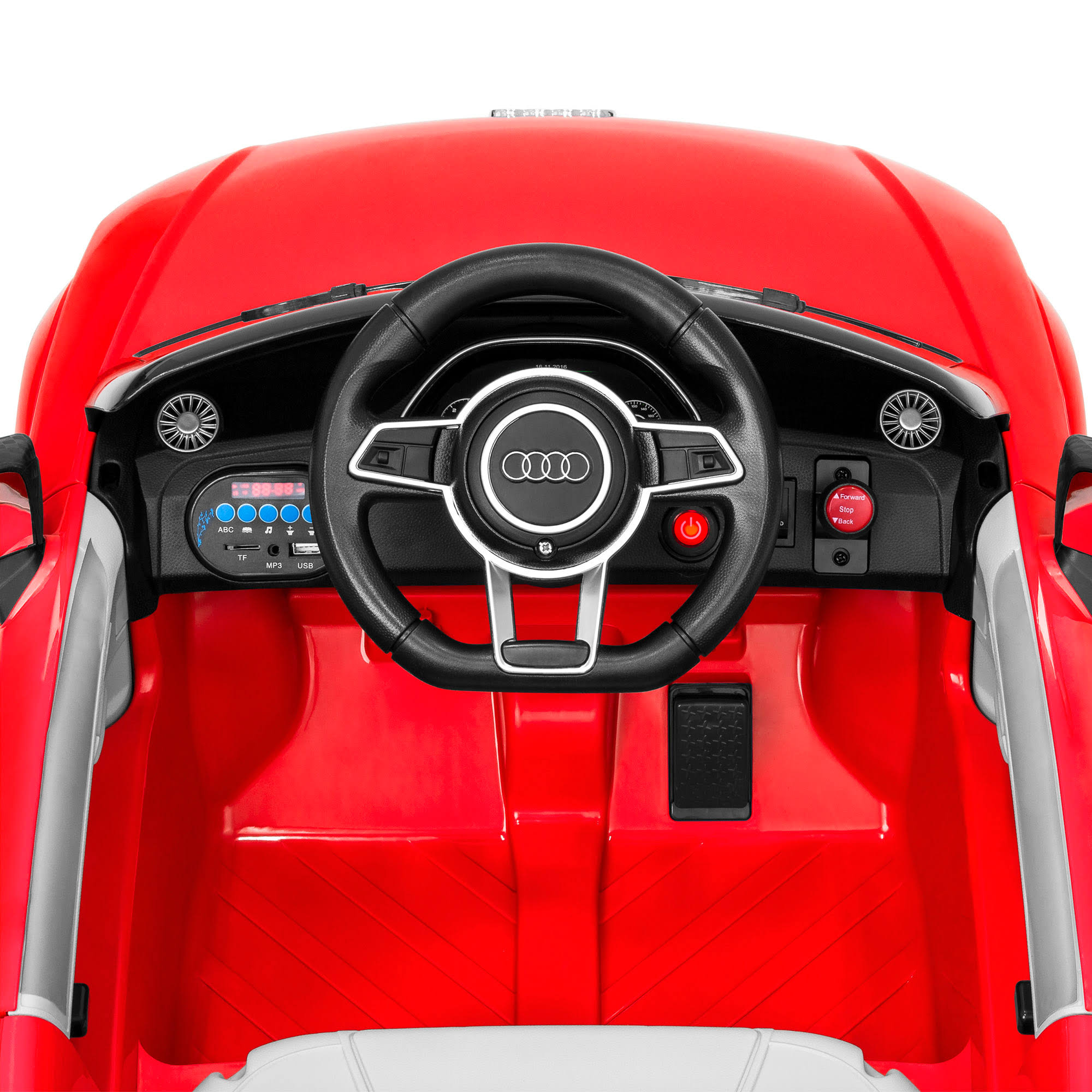 Best Choice Products 6V Kids Licensed Audi TT RS Ride-On Car with Parent Control, 2 Speeds, Suspension, AUX Input - Red