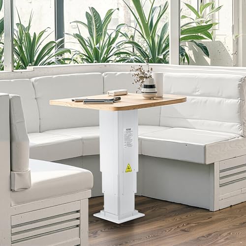 VEVOR Electric Lifting Column System, 176 lbs Lift Table, 14.2-31.1 in Height Range, Three-Stage Adjustable Desk Column, Telescopic Table Leg, Comes with Power-Supply Option to Control up/Down Motion