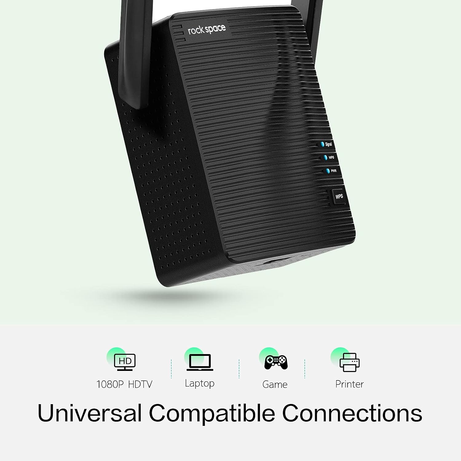 rockspace WiFi Extender - Dual-band Wifi Range Extender with erthernet port, Access Point Mode, WPS Button Setup, 360&deg; Full Coverage, Connected up to 20+ Devices