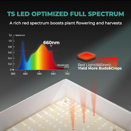 MARS HYDRO 2024 New TS 3000 450W LED Grow Light for Indoor Plants Full Spectrum Commercial Grow Daisy Chain Plant Growing Lamp for 4x4 5x5ft Greenhouse & Tent