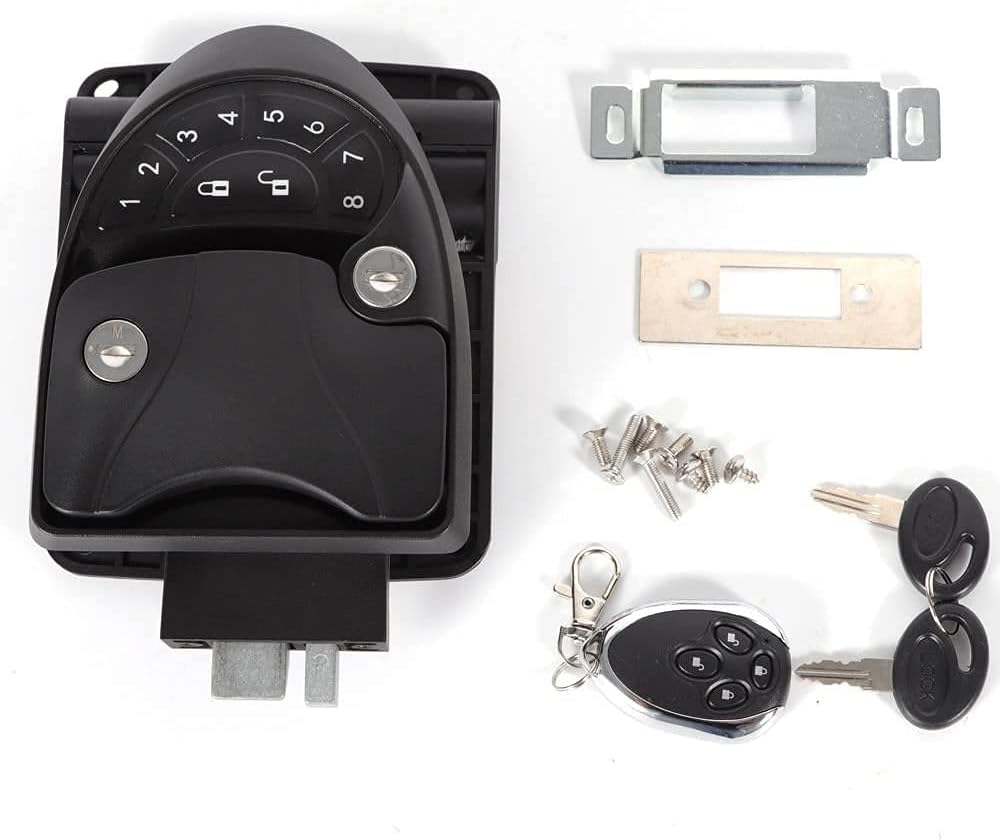 RV Keyless Entry Door Lock RV Door Lock Latch Camper Keyless Entry Door Lock RV Keypad Lock Camper Door Lock Handle Knob Deadbolt Camper RV Trailer