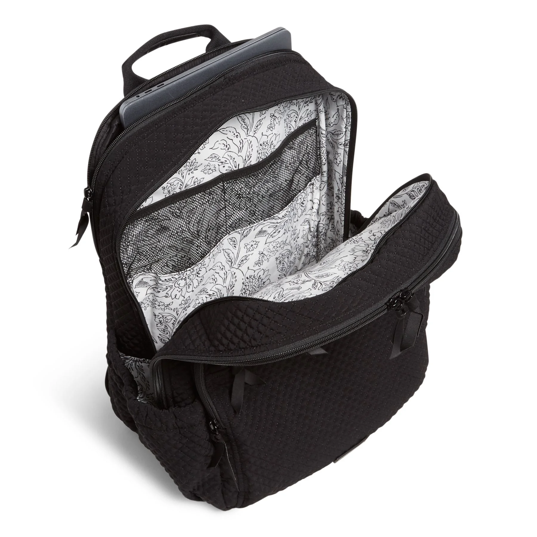 Vera Bradley XL Campus Backpack in Classic Black