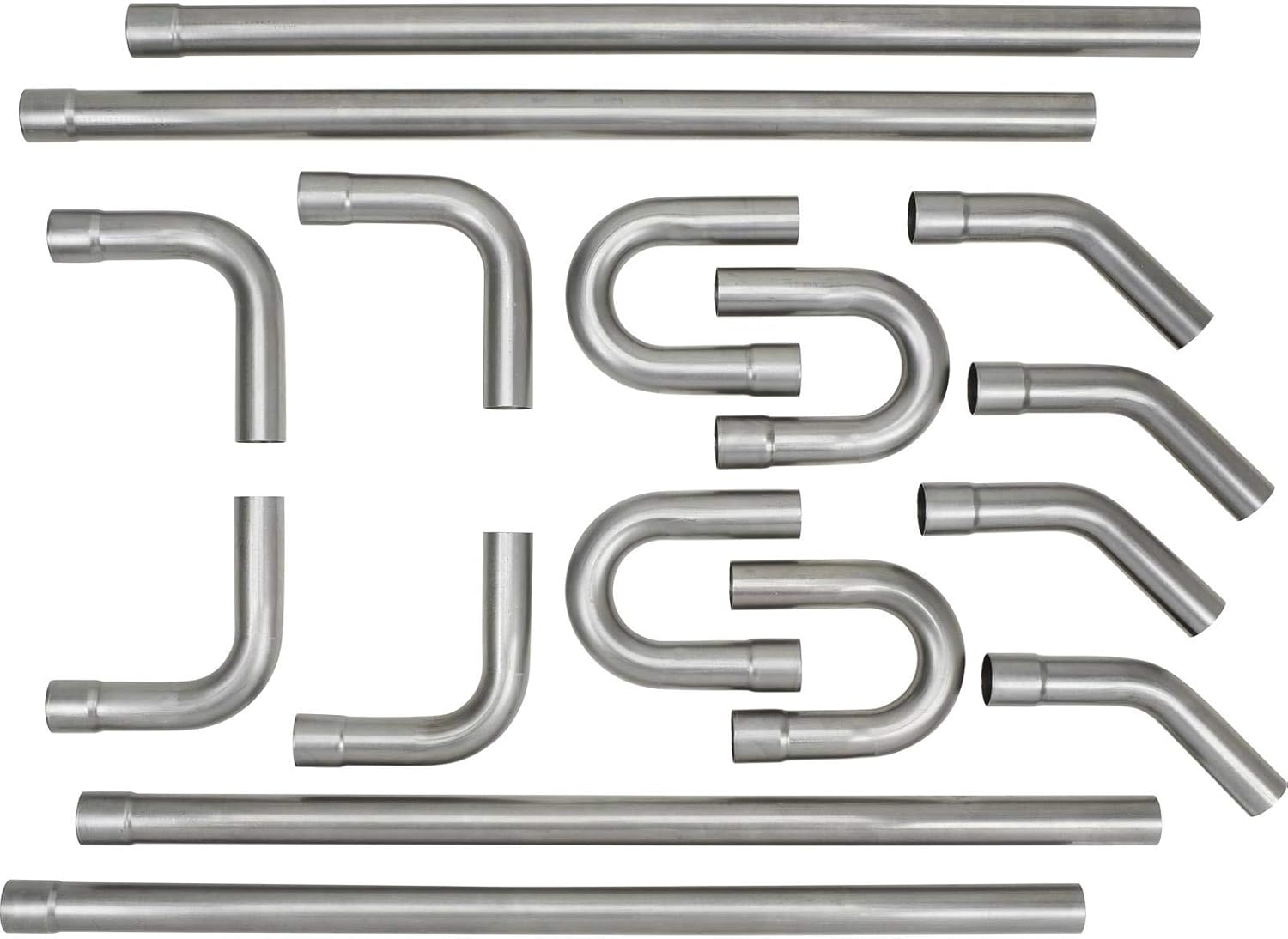 Universal 3 Inch Custom Exhaust Tubing Mandrel Bend Pipe Straight & U-Bend Kit