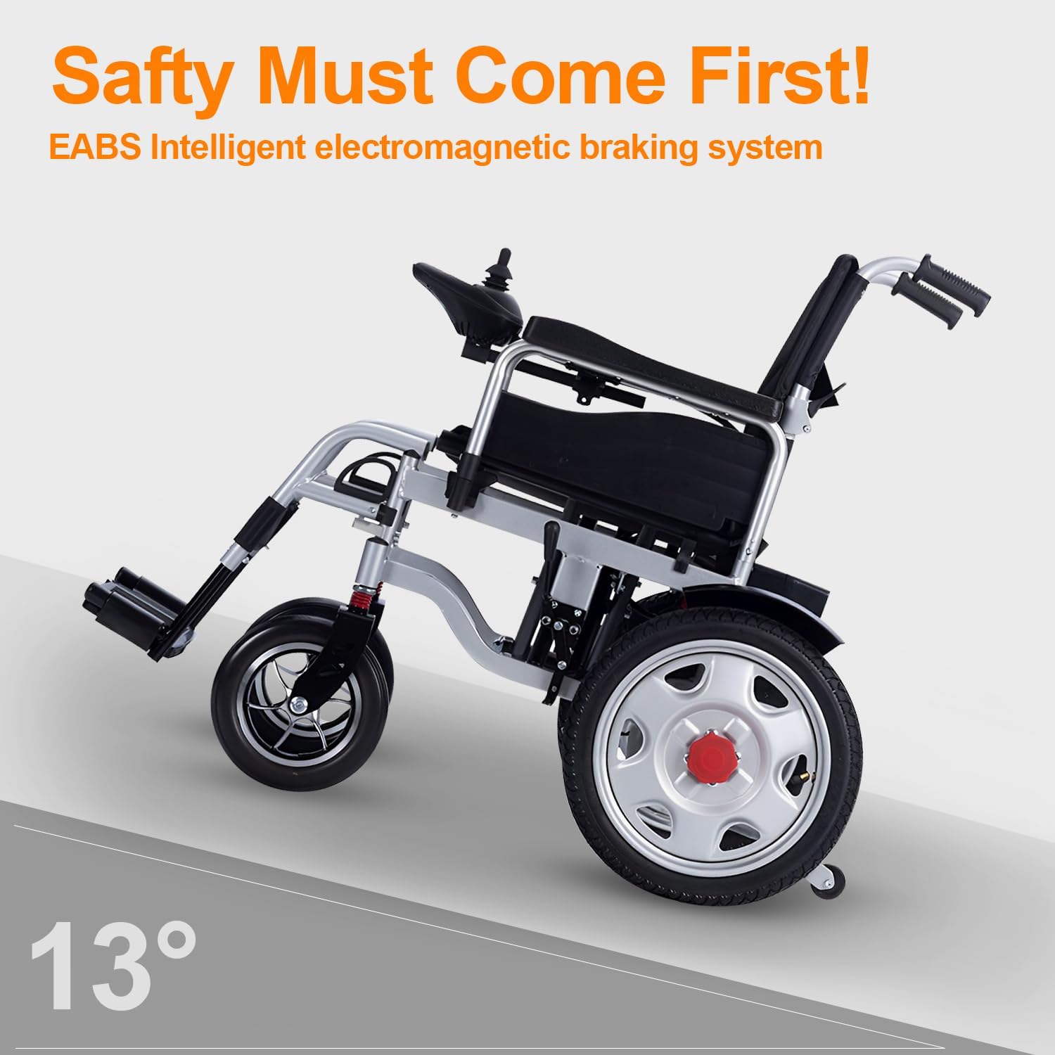 Electric Wheelchairs for Adults,Electric Wheelchair Lightweight Foldable,2x250W Motor Power Wheelchair,All Terrain Motorized Wheelchair for Seniors,12 Long Range Eletric Wheelchair-Airline Approved