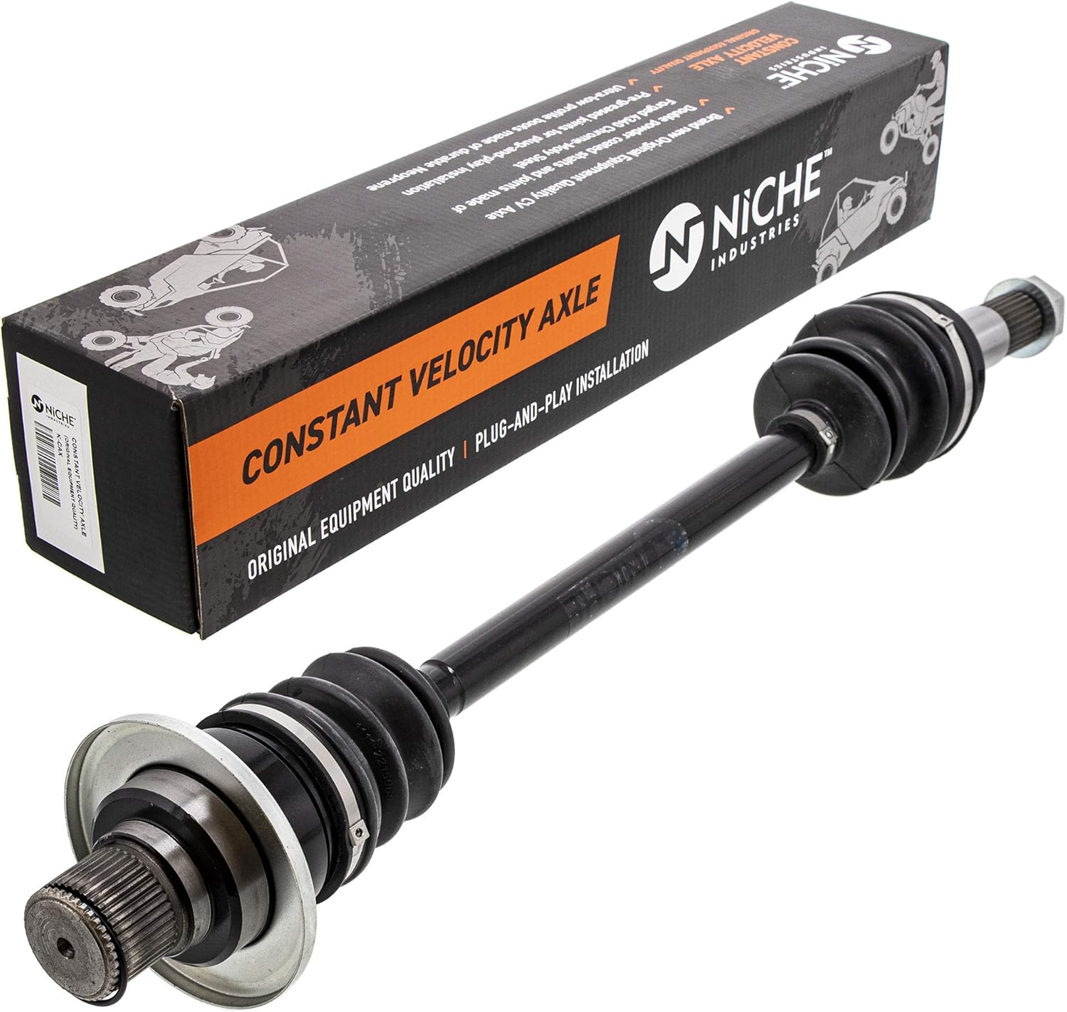 NICHE Rear Right Drive Shaft CV Axle Assembly for 2008-2013 Yamaha Rhino 700 5B4-F53B0-00-00 Pack of 2