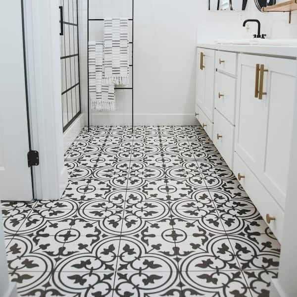 Merola Tile Arte 9-3/4 in. x 9-3/4 in. Porcelain Floor and Wall Tile