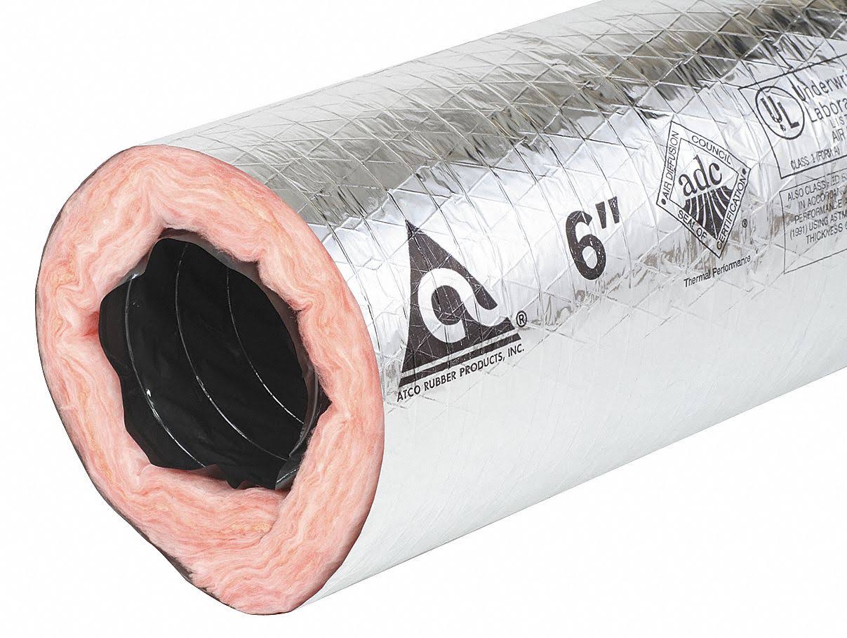 Atco 13102518 Insulated Flexible Duct,18x22 Dia.