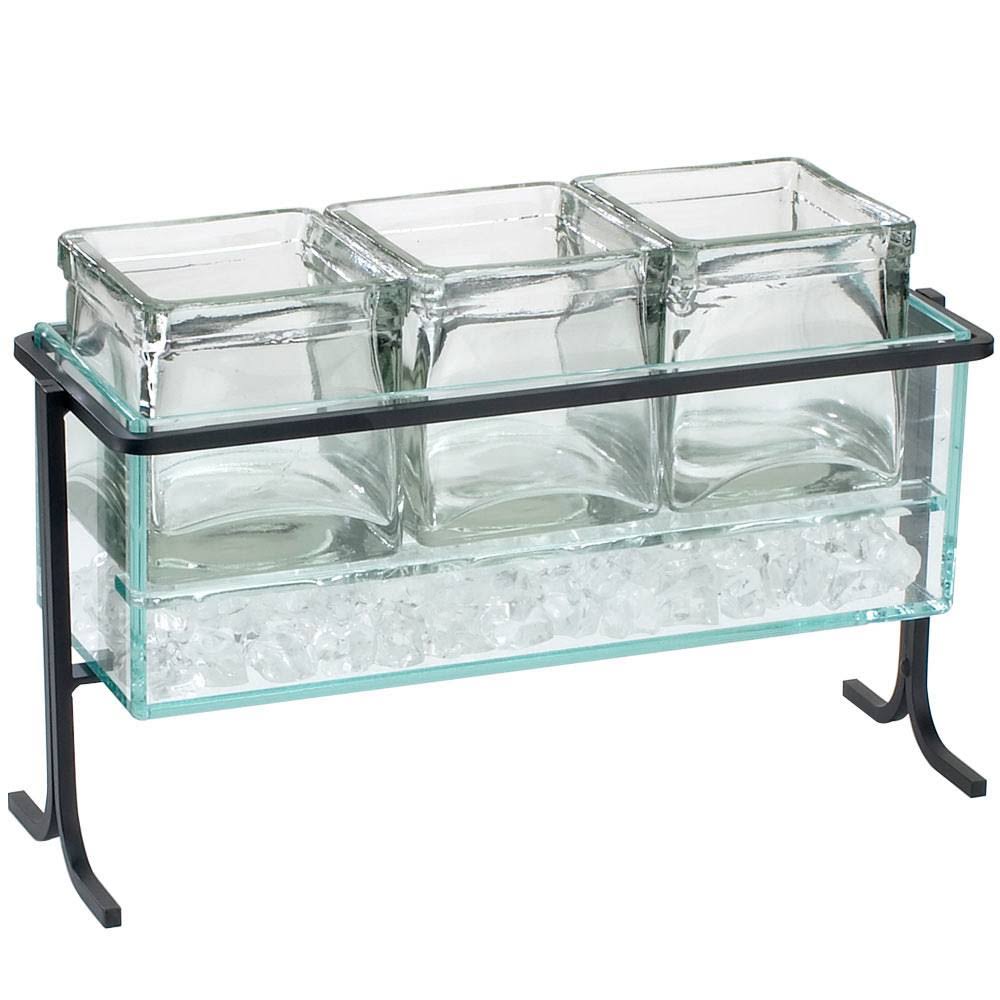 Cal-Mil Iron Iced Condiment DISPLAY; Black