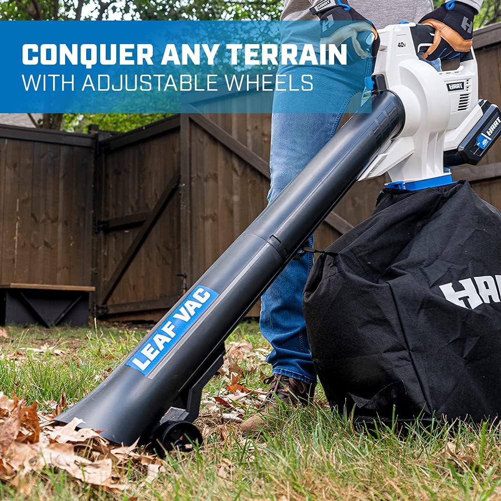 Hart 40V Cordless Leaf Vacuum Kit (Includes 4.0Ah Li-Ion Battery + Charger)