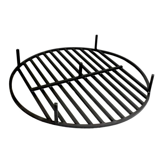 Titan Attachments Round Fire Pit Grate 28x22 Heavy Duty Grill Cooking Campfire Camp